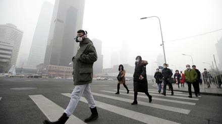 Immer wieder wird Chinas Hauptstadt Peking vom Smog heimgesucht. 