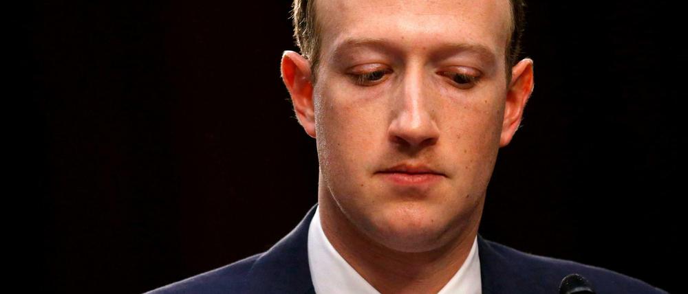 Facebook-Chef Mark Zuckerberg vor dem US-Senat