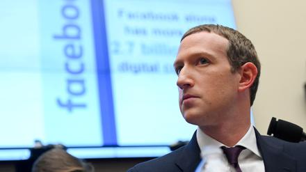 Facebook-Chef Mark Zuckerberg bei einer Anhörung im Oktober 2019.