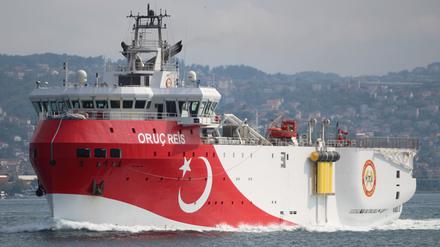 Das türkische Forschungsschiff "Oruc Reis" erkundet bis Dienstag weiter das Gasvorkommen im östlichen Mittelmeer.