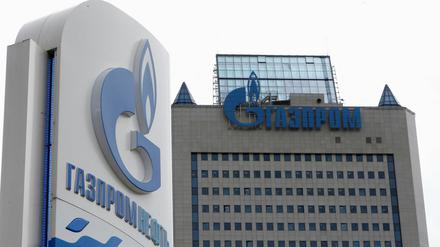 Der Hauptsitz der Gazprom, in Moskau.