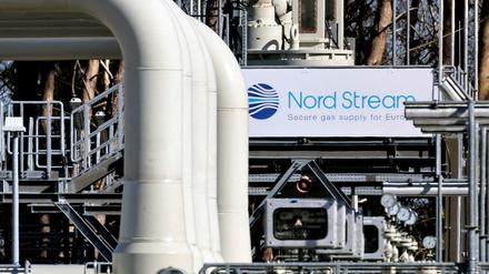 Die Gaspipeline Nord Stream 1 - hier die Anlandestation in Lubmin - ist für Wartungsarbeiten stillgelegt. 