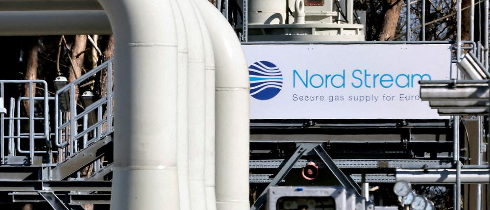 Die Gaspipeline Nord Stream 1 - hier die Anlandestation in Lubmin - ist für Wartungsarbeiten stillgelegt. 