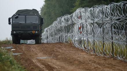 Auf einer Länge von 400 Kilometern ist der polnische Grenzzaun an der Grenze zu Belarus geplant.