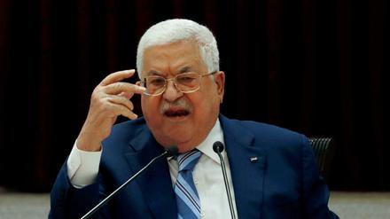 Der palästinensische Präsident Mahmoud Abbas in Ramallah 2020.