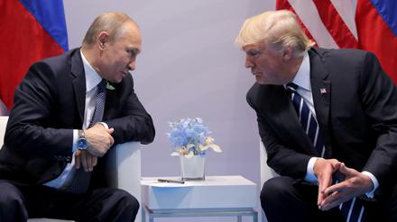 Wladimir Putin und Donald Trump beim G20-Gipfel in Hamburg.