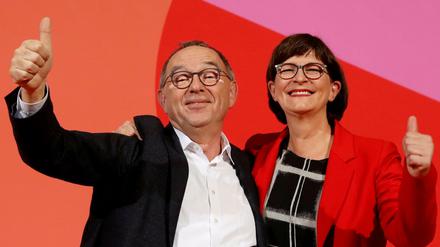 Designierte SPD-Doppelspitze: Saskia Esken und Norbert Walter-Borjans 
