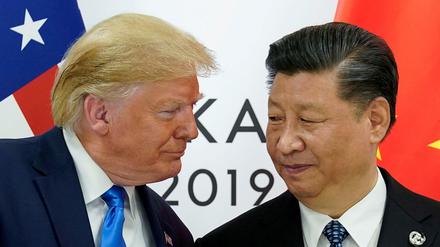 Chinas Staatschef Xi Jinping und US-Präsident Donald Trump am Juni 2019 in Osaka