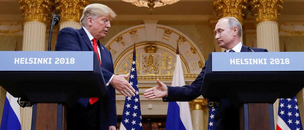 Trump und Putin vor gut einer Woche in Helsinki.
