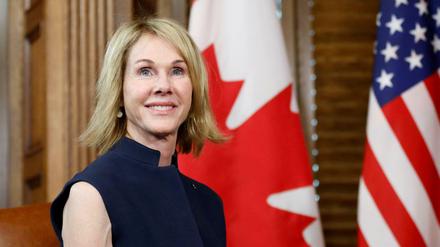 Kelly Craft in ihrer aktuellen Funktion als Botschafterin in Kanada im Büro von Premier Justin Trudeau in Ottawa.