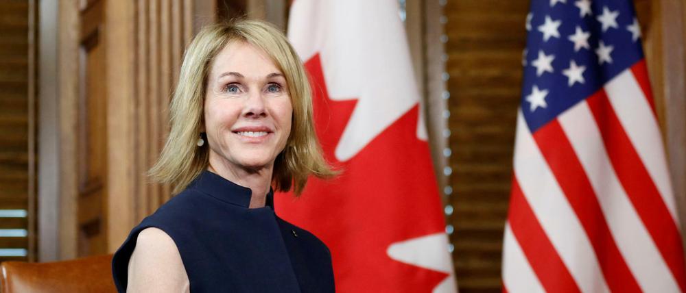 Kelly Craft in ihrer aktuellen Funktion als Botschafterin in Kanada im Büro von Premier Justin Trudeau in Ottawa.