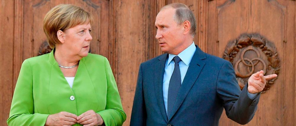 Diplomatische Krise zwischen Deutschland und Russland: Angela Merkel mit Wladimir Putin (Archivbild)