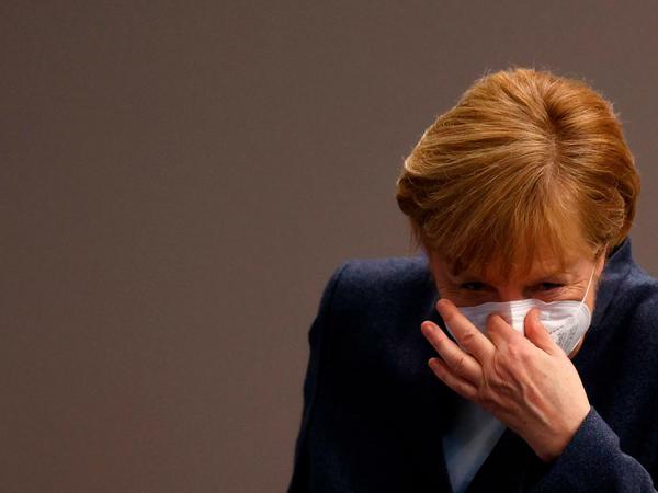 Schwer besorgt wegen der Corona-Mutation: Angela Merkel. 