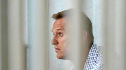 Der russische Oppositionsführer Alexei Navalny vor einem Gericht in Moskau am 24. Juni 2019.