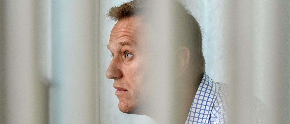 Der russische Oppositionsführer Alexei Navalny vor einem Gericht in Moskau am 24. Juni 2019.
