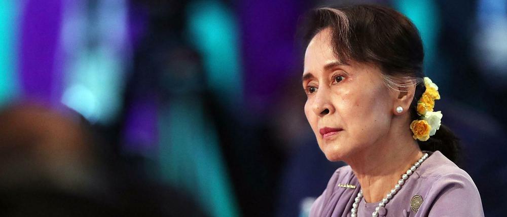 Aung San Suu Kyi im Jahr 2018.