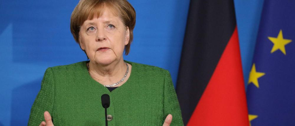 Kanzlerin Angela Merkel beim EU-Gipfel im vergangenen Monat.