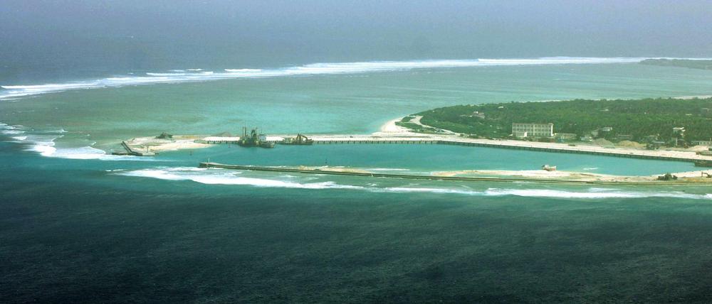 Die Insel Woody Island im Südchinesischen Meer (hier ein Archivfoto aus dem Jahr 2012) wird von China, Taiwan und Vietnam beansprucht. 