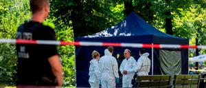 Der Tatort: Im Kleinen Tiergarten in Moabit wurde am 23. August ein Georgier erschossen.