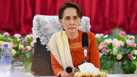 Die ehemalige Regierungschefin Myanmars Aung San Suu Kyi befindet sich seit dem Militärputsch in Hausarrest. 