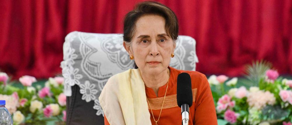 Die ehemalige Regierungschefin Myanmars Aung San Suu Kyi befindet sich seit dem Militärputsch in Hausarrest. 