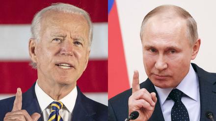 Joe Biden (links) und Wladimir Putin.