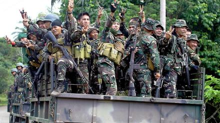 Die philippinische Armee gab sich am Freitag siegessicher.