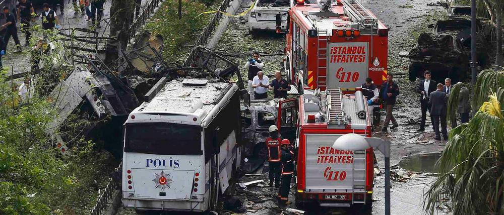 Explosion im Zentrum von Istanbul.