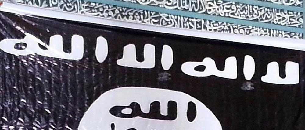 Flagge des IS in Mossul