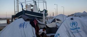 Flüchtlingslager auf der griechischen Ägäis-Insel Chios.