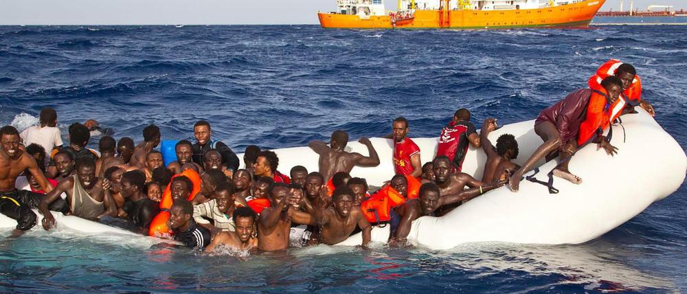 Flüchtlinge aus dem Mittelmeer 