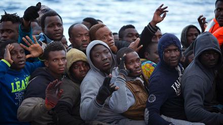 Flüchtlinge auf dem Mittelmeer 