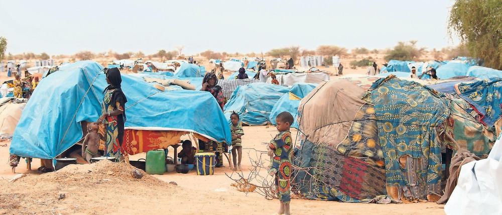 Ein Flüchtlingslager in Niger.