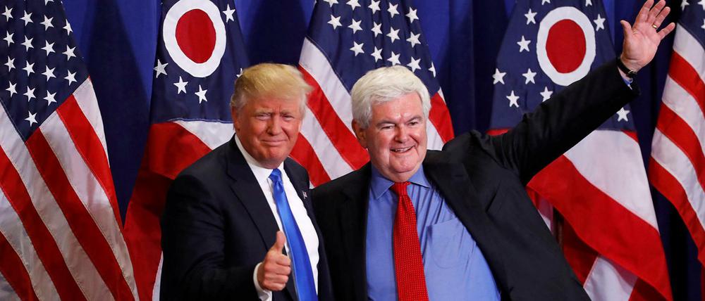 Trump und Gingrich haben sich im Vorfeld schon häufiger getroffen. 