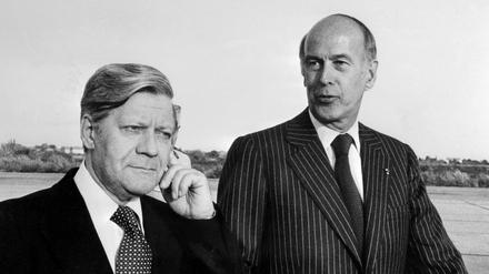 Der damalige Helmut Schmidt war ein Verbündeter von Valerie Giscard d'Estaing.