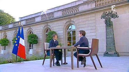 Klare Ansage. Nicolas Sarkozy hat bei seinem Interview mit Frrance 2 dem Sender klare Anweisungen zukommen lassen. 