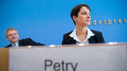 Gegner im innerparteilichen Machtkampf: Jörg Meuthen und Frauke Petry. 