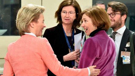 Auf einer Linie: Deutschlands Verteidigungsministerin Ursula von der Leyen und ihre französiche Amtskollegin Florence Parly.