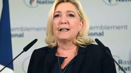 Die Fraktionsvorsitzende des Rassemblement National (RN) Marine Le Pen.