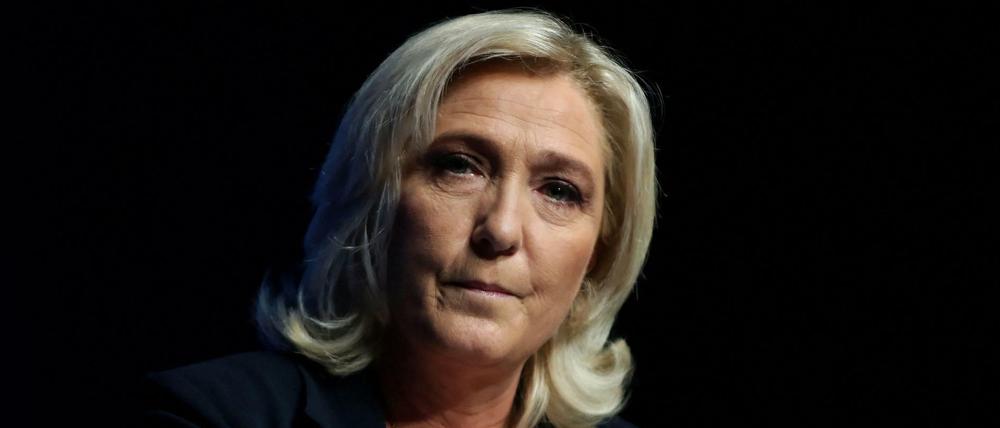 Marine Le Pen, Anführerin der rechten Rassemblement National (RN) in Frankreich