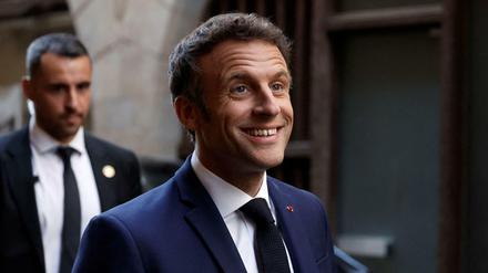 Frankreichs Staatschef Emmanuel Macron will am Sonntag wiedergewählt werden. 
