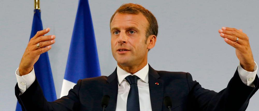 Emmanuel Macron sprach von einem "Skandal der Armut".