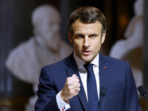 Emmanuel Macron schließt ein Energie-Embargo nicht aus.