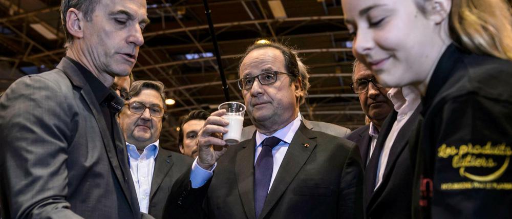 Frankreichs Präsident François Hollande am vergangenen Samstag auf der Landwirtschaftsmesse in Paris. 