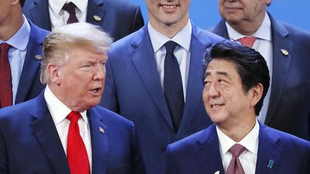 Der Präsident der USA, Donald Trump, und Japans Premierminister Shinzo Abe.