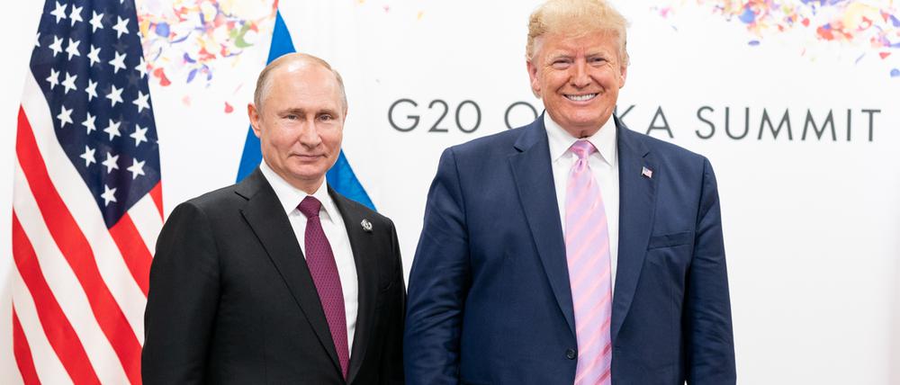 US-Präsident Donald Trump und der russische Präsident Wladimir Putin. 