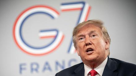 Reales Treffen oder Videoschalte? Beim G-7-Treffen 2019 in Frankreich stellte sich die Frage nicht. Jetzt irritierte US-Präsident Trump mit einem Vorschlag mitten in der Coronakrise. 