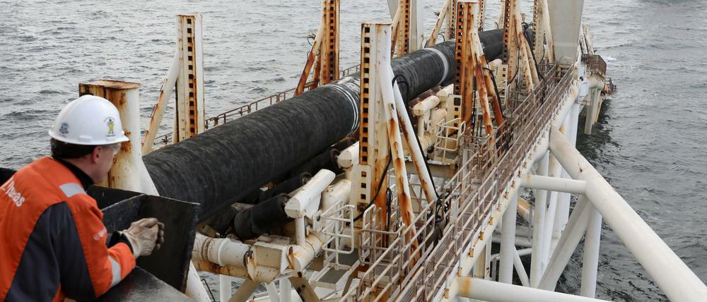 Die Pipeline Nord Stream 2 ist im Bau durch die Ostsee - und muss nun umgeplant werden. 