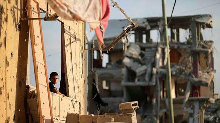 Ruinen in Gaza-Stadt: "Niemand will Infrastruktur aufbauen, nur damit sie kurz darauf wieder zerstört wird."