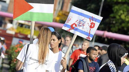 Während des Gazakrieges im Sommer gab es auf deutschen Straßen heftige Proteste gegen Israel.